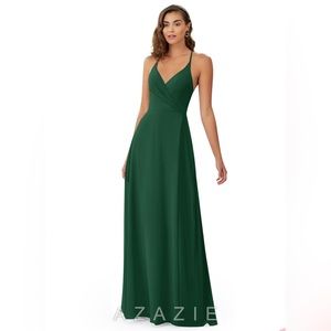 Dark Green Azazie Davis Dress